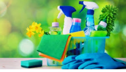 Spring cleaning supplies